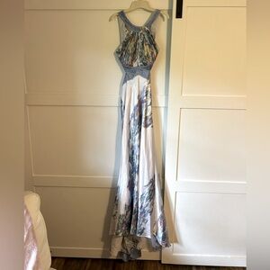 Purple Multicolor Formal Dress